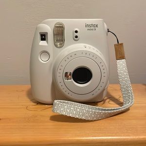 Blue instax mini 9 Polaroid camera